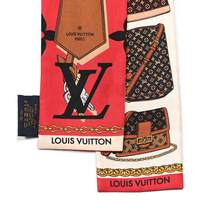 Louis Vuitton Silk Monogram Tribute To Bandeau Red 2 of 10