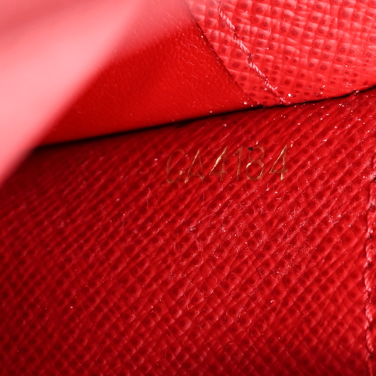 Damier Ebene Insolite Wallet Red