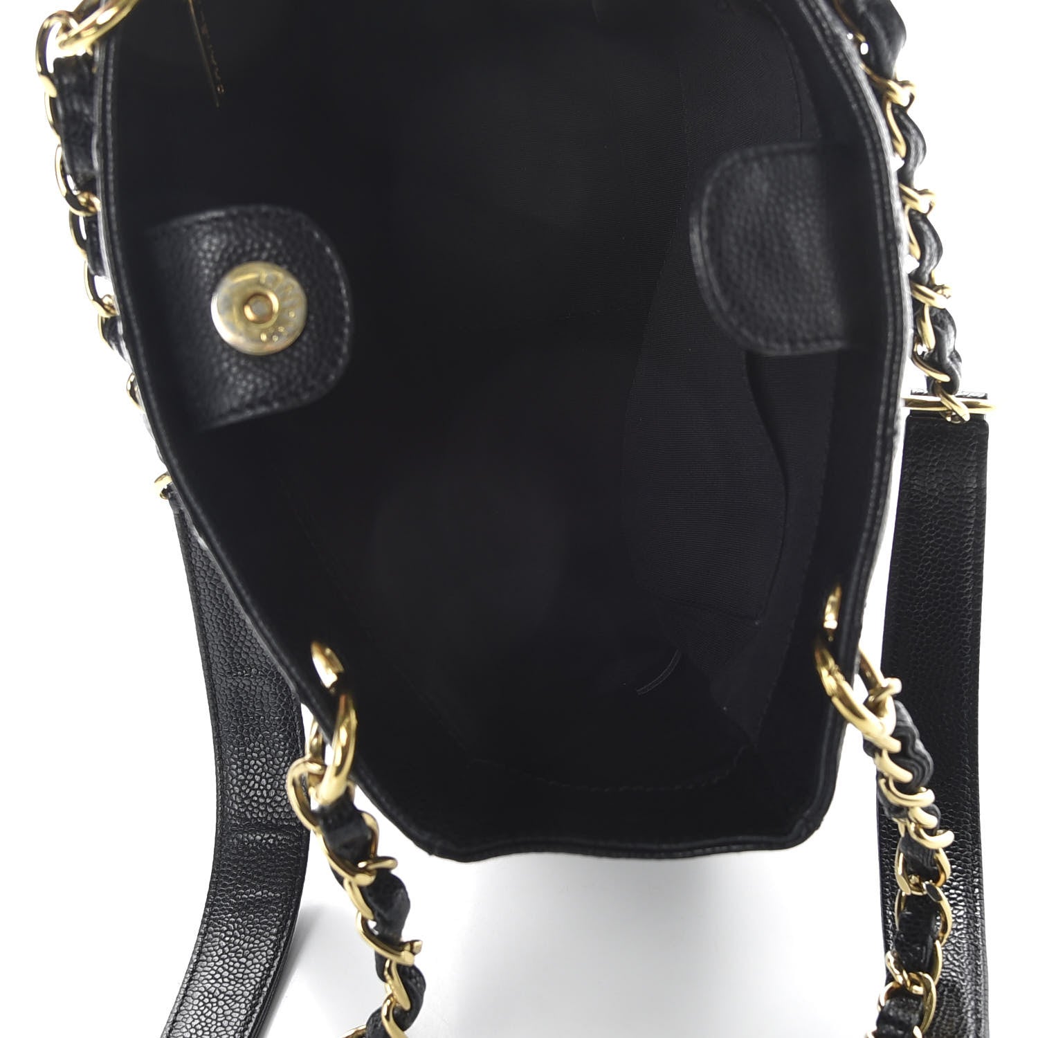 Chanel Caviar Quilted Petit Shopping Tote PST Black 5 of 10