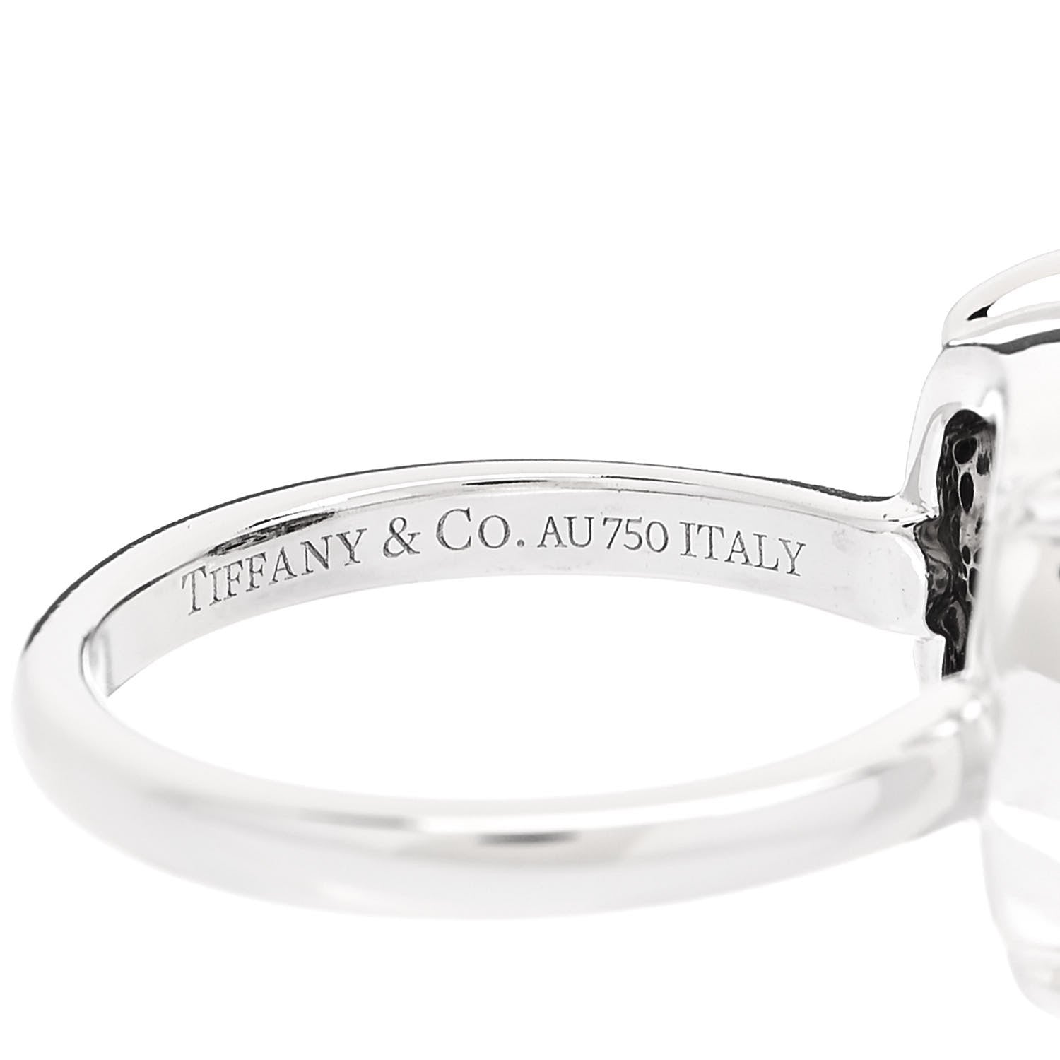 Tiffany 18K White Gold Multi Gemstone Paloma Picasso Sugar Stacks Ring 49 5 5 of 6