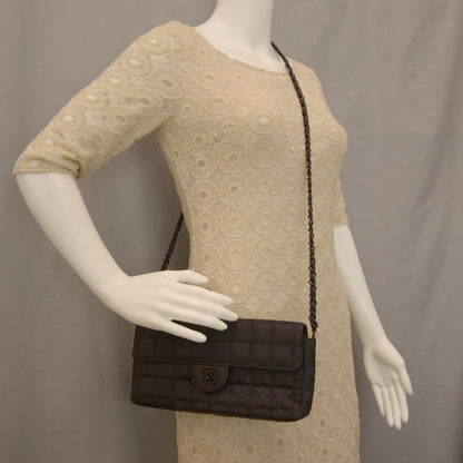 Chanel Nylon Travel East West Flap Black 2 of 10