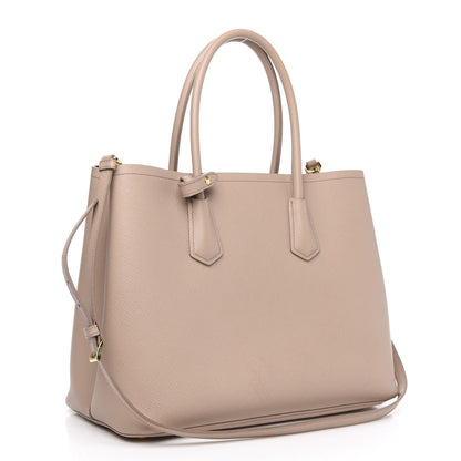 Prada Saffiano Cuir Medium Double Bag Cammeo 3 of 12
