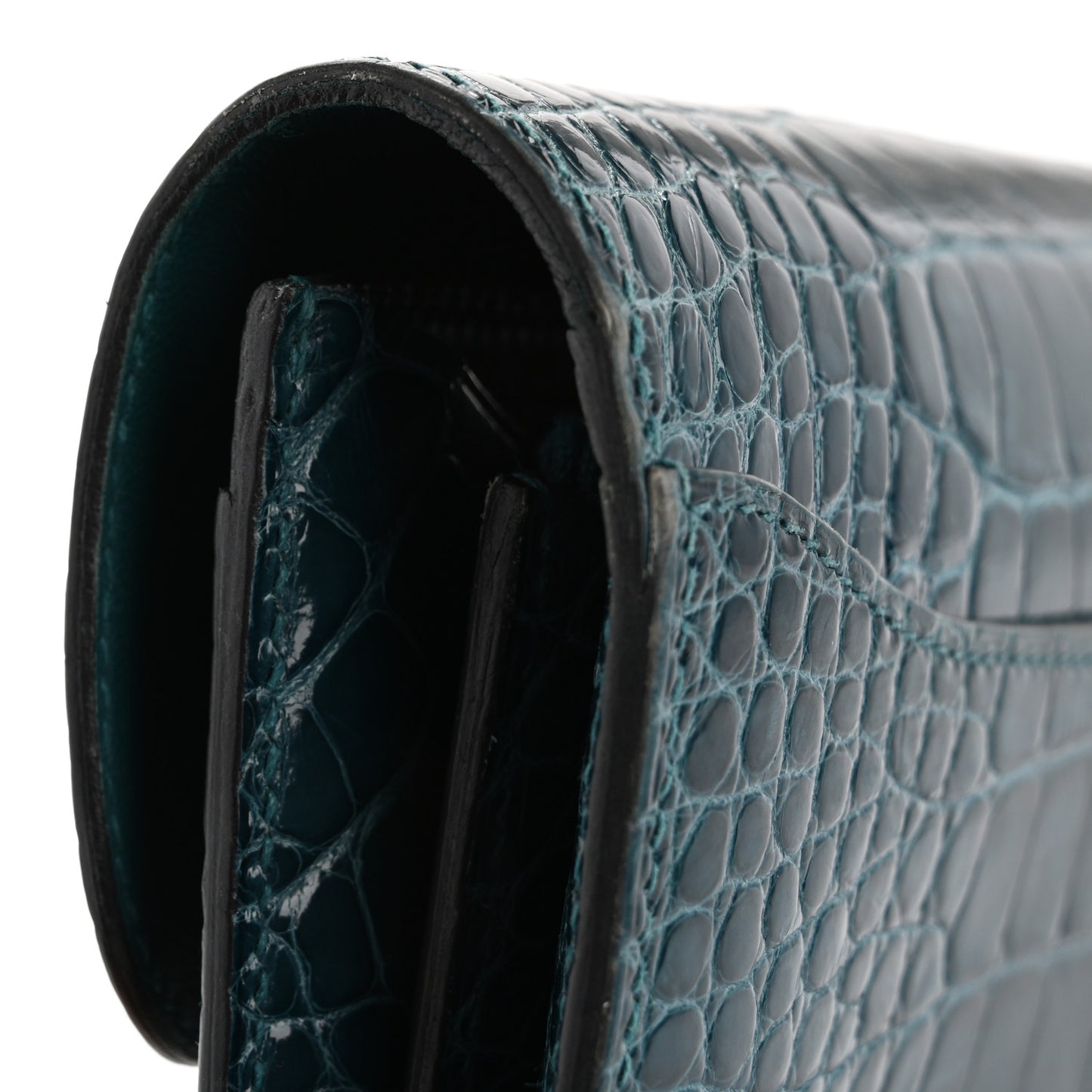 Shiny Alligator Enamel Constance Wallet Colvert