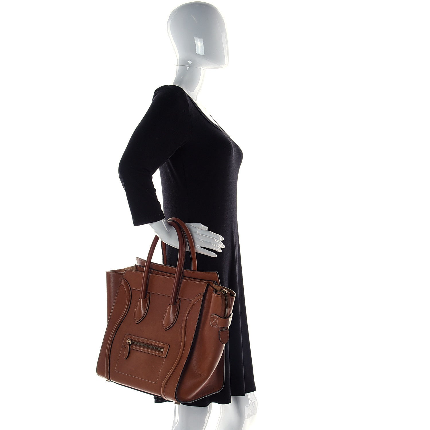 Celine Natural Calfskin Mini Luggage Tan 2 of 15