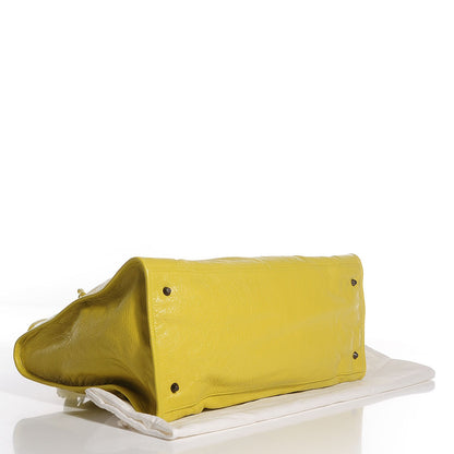 Balenciaga Agneau Classic Hardware Work Jaune Poussin 4 of 12
