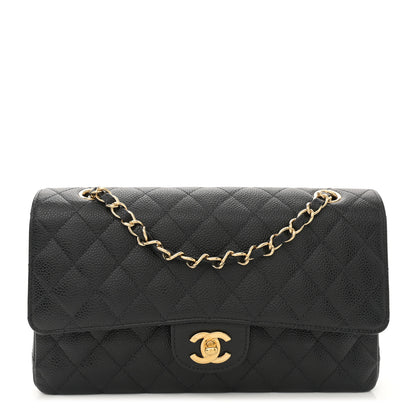 Chanel Caviar Quilted Medium Double Flap Black 1 of 12