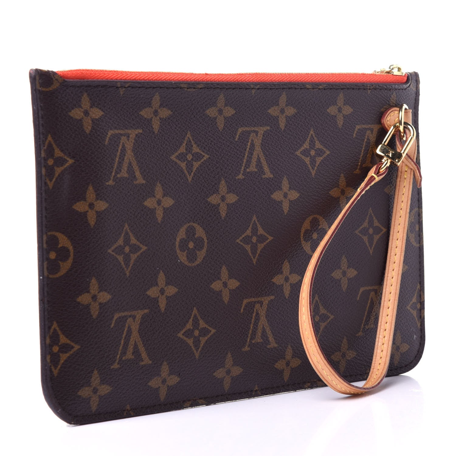 Louis Vuitton Monogram Neverfull MM GM Pochette Piment 3 of 13