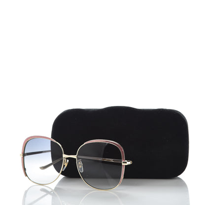 Gucci Acetate Oversize Square Frame GG0400S Sunglasses Gold 7 of 7