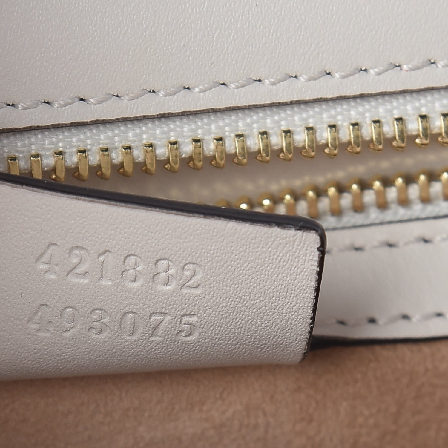 Gucci Calfskin Embroidered Small Sylvie Shoulder Bag White 7 of 10