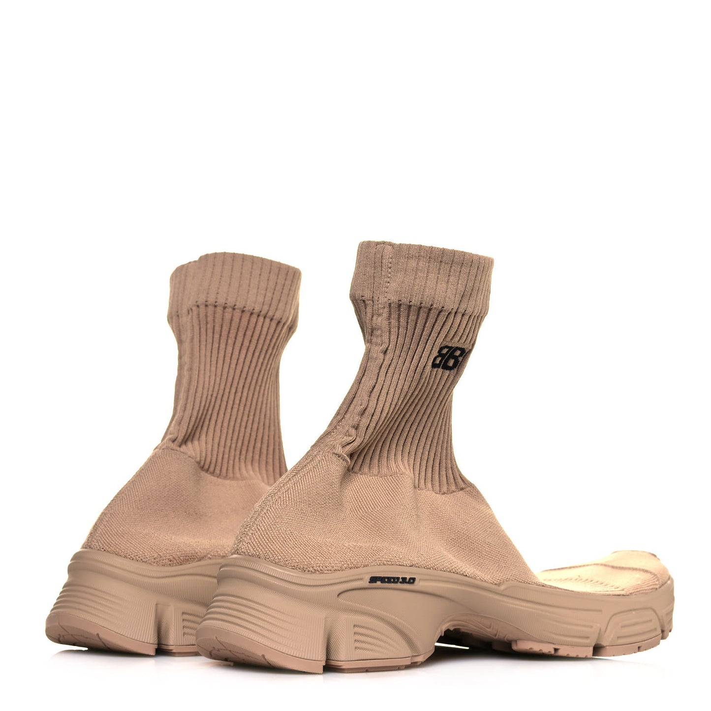Technical Ribbed 3D Recycled Knit Womens Speed 3.0 Sneakers 41 Monocolor Beige