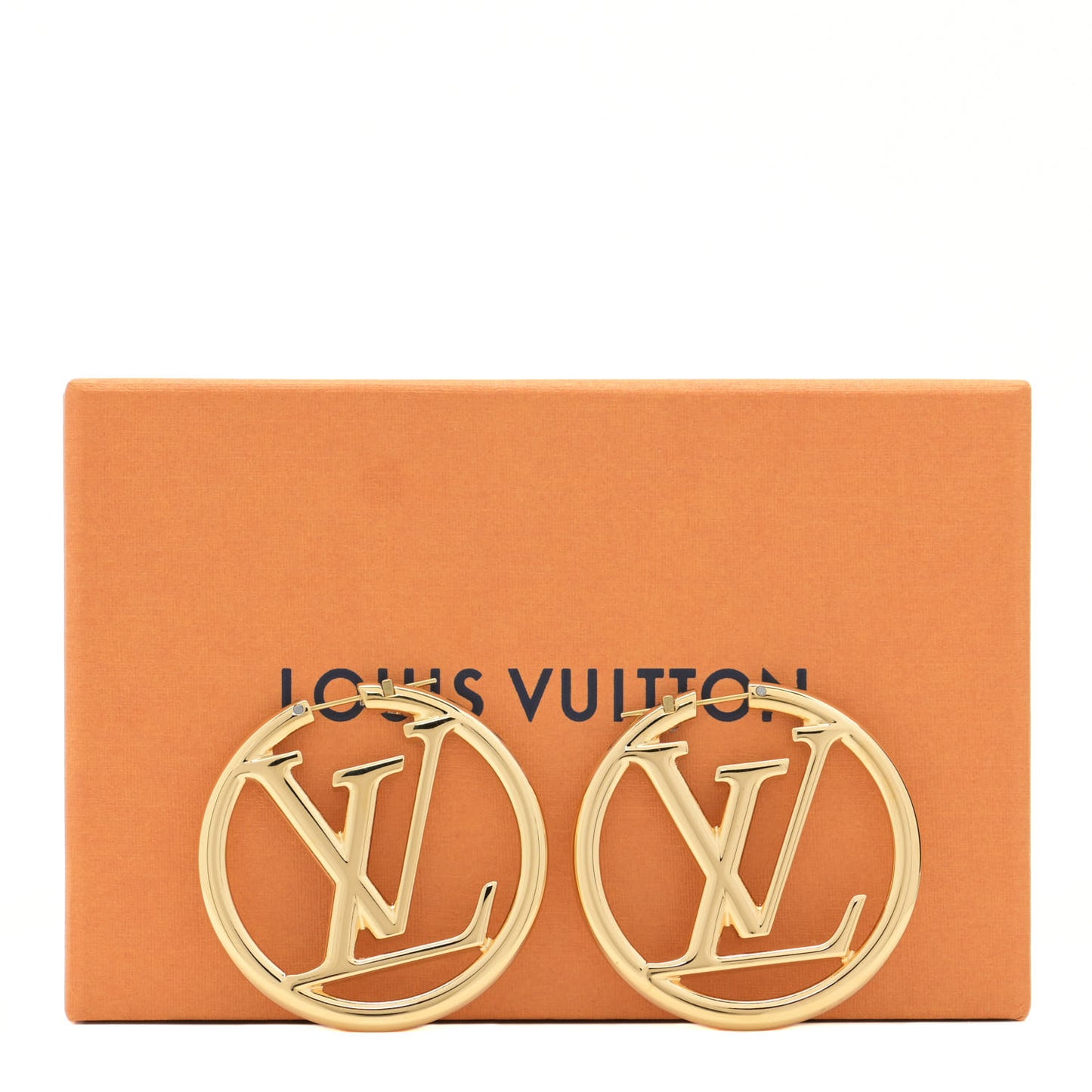 Metal Louise Hoop Earrings Gold