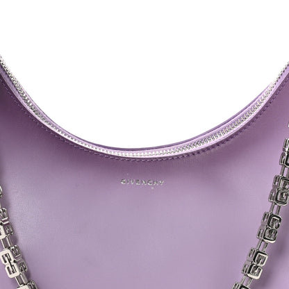 Givenchy Smooth Calfskin Small Moon Cut Out Shoulder Bag Mauve 8 of 10