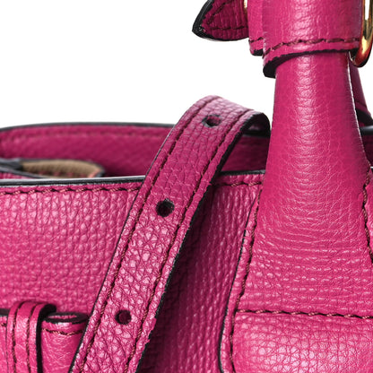Burberry Grainy Calfskin House Check Medium Banner Tote Brilliant Fuchsia 15 of 15