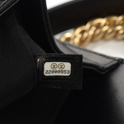 Chanel Lambskin Quilted Medium Boy Flap Black 9 of 9