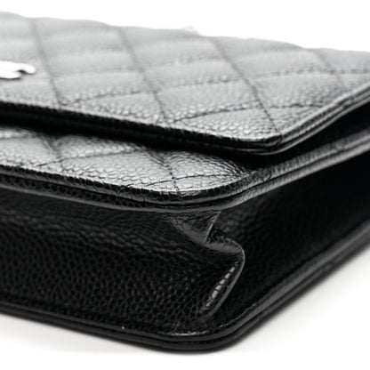 Chanel Caviar Quilted Wallet on Chain WOC Black 11 of 11