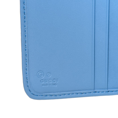 Gucci Soft Microguccissima Continental Zip Wallet Mineral Blue 6 of 14