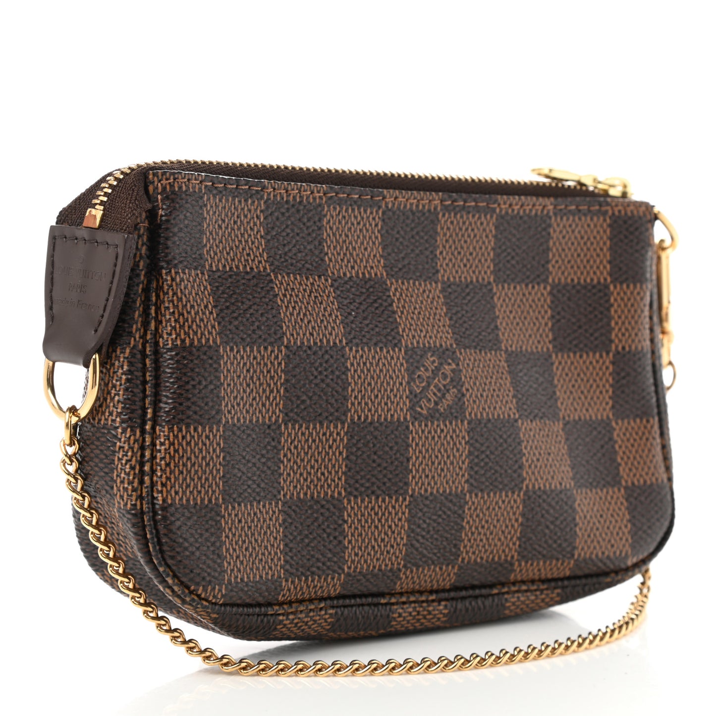Damier Ebene Complice Trunks and Bags Mini Pochette Accessories Red