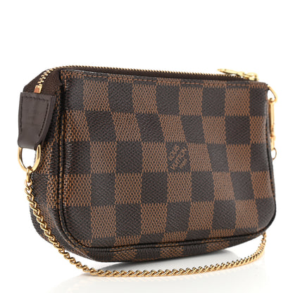 Louis Vuitton Damier Ebene Complice Trunks and Bags Mini Pochette Accessories Red 3 of 10