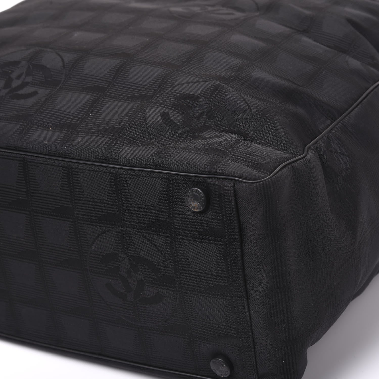 Chanel Nylon Large Travel Tote Black 6 of 11