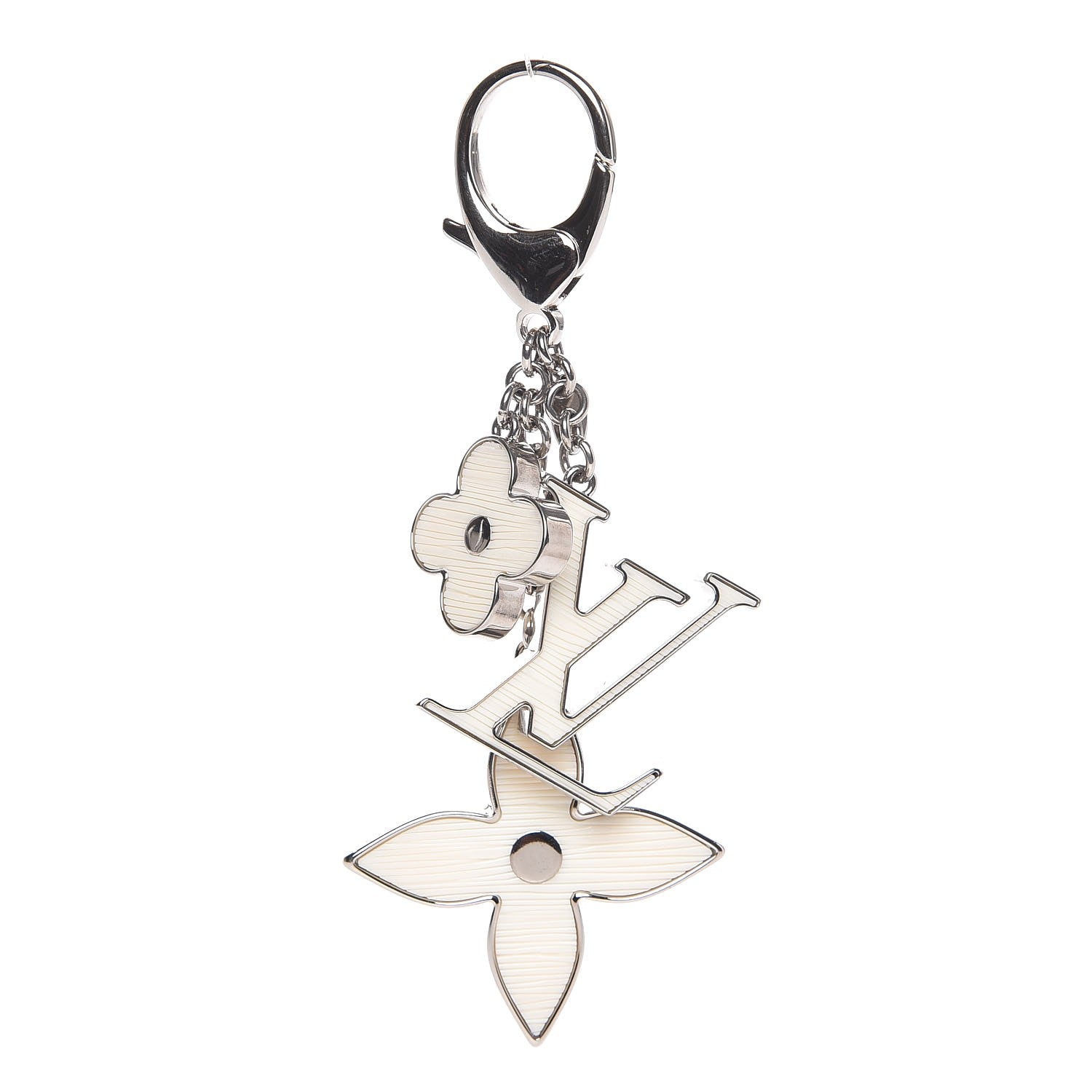 Louis Vuitton Fleur d Epi Bag Charm Ivory 2 of 12