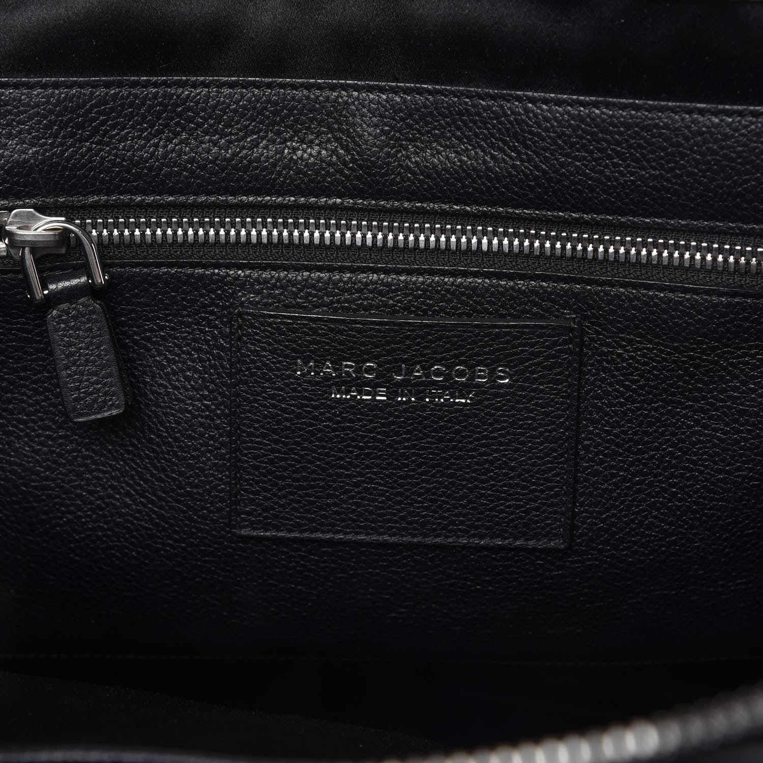 Marc Jacobs Textured Calfskin Large Incognito Satchel Black 8 of 9