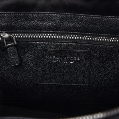 Marc Jacobs Textured Calfskin Large Incognito Satchel Black 8 of 9