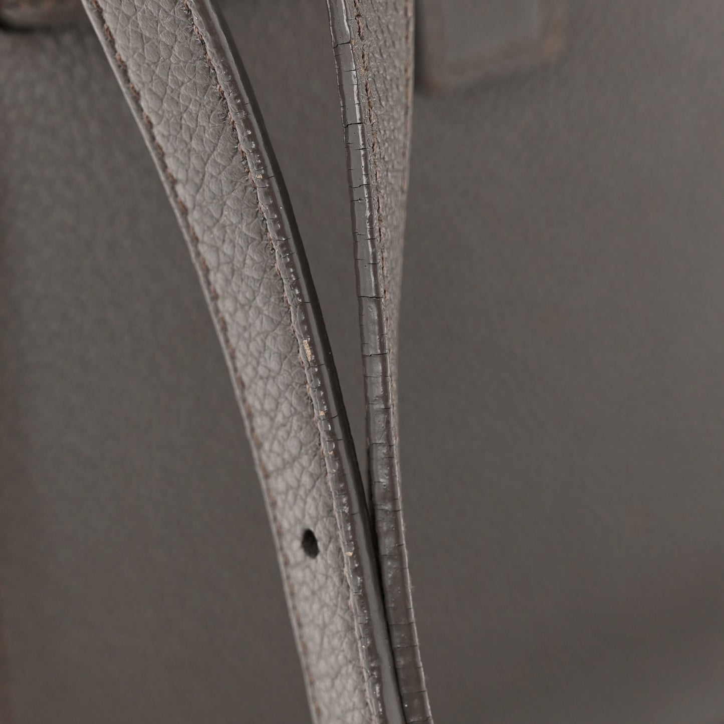 Grained Calfskin Nano Sac De Jour Coal