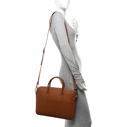 Mansur Gavriel Calfskin Small Briefcase Saddle 2 of 9