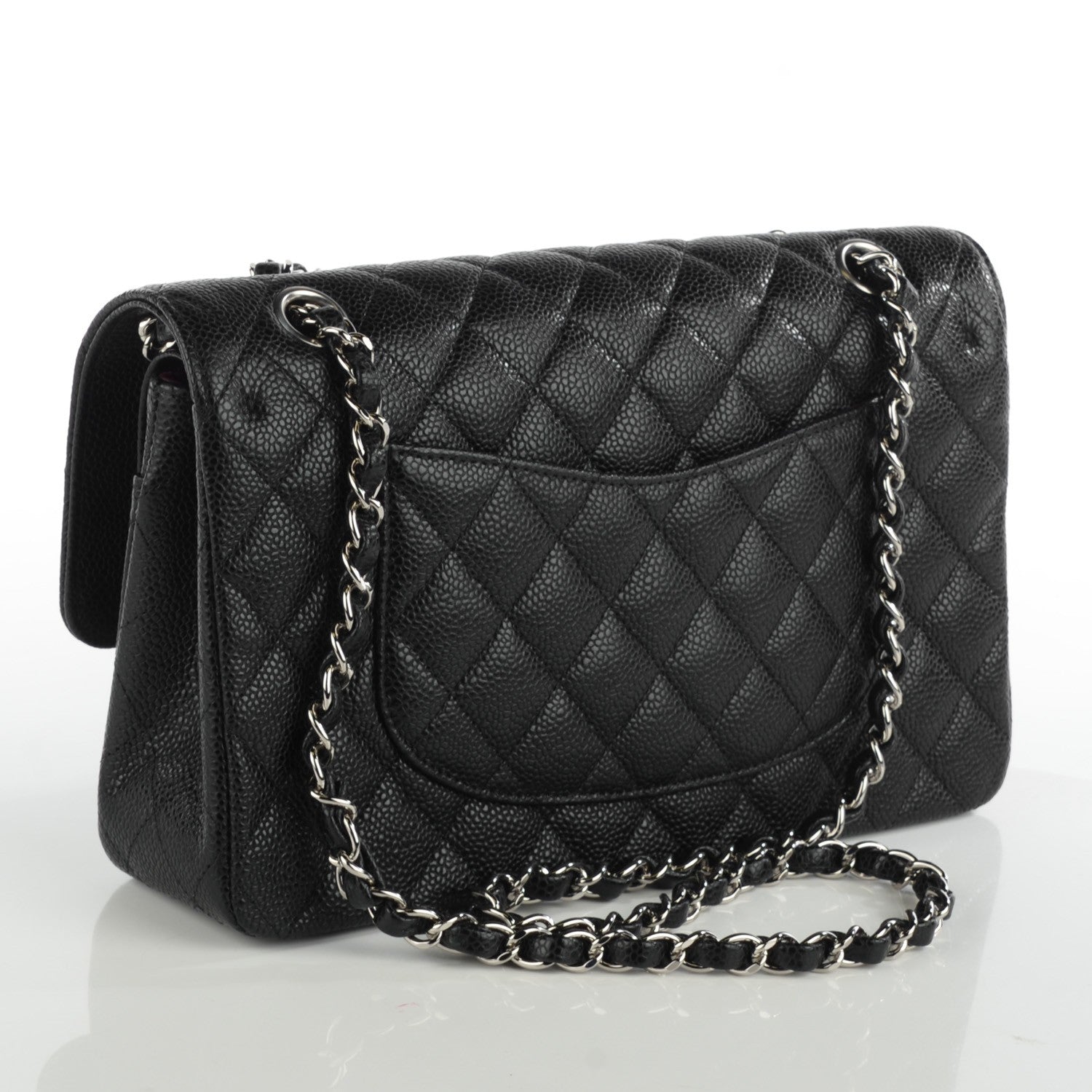 Chanel Caviar Quilted Medium Double Flap Black 3 of 8
