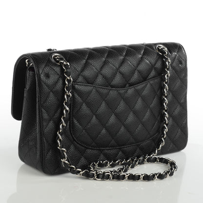 Chanel Caviar Quilted Medium Double Flap Black 3 of 8