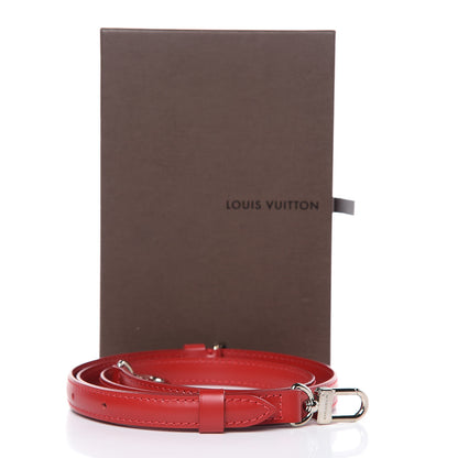 Louis Vuitton Calfskin 16mm Adjustable Shoulder Strap Red 5 of 5