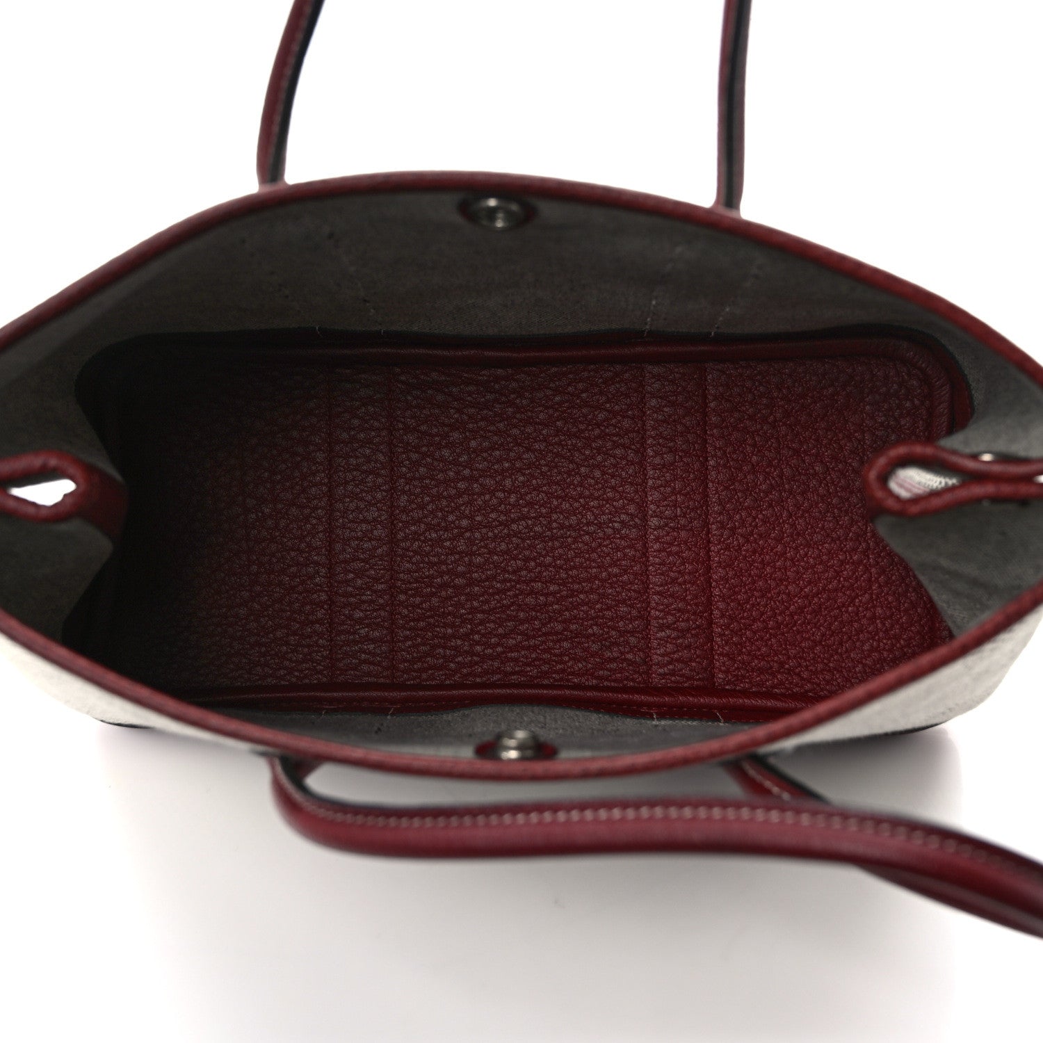 Hermes Toile H Buffle Gala Garden Party 30 TPM Tote Rouge H 5 of 11