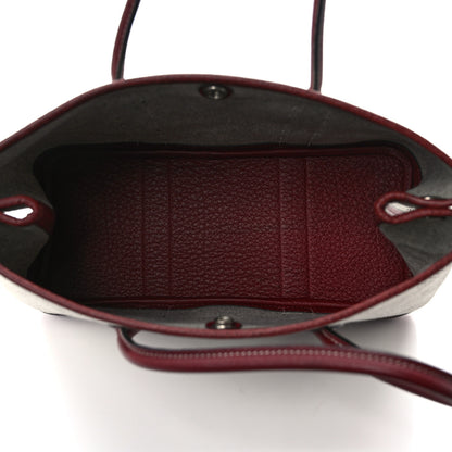 Hermes Toile H Buffle Gala Garden Party 30 TPM Tote Rouge H 5 of 11