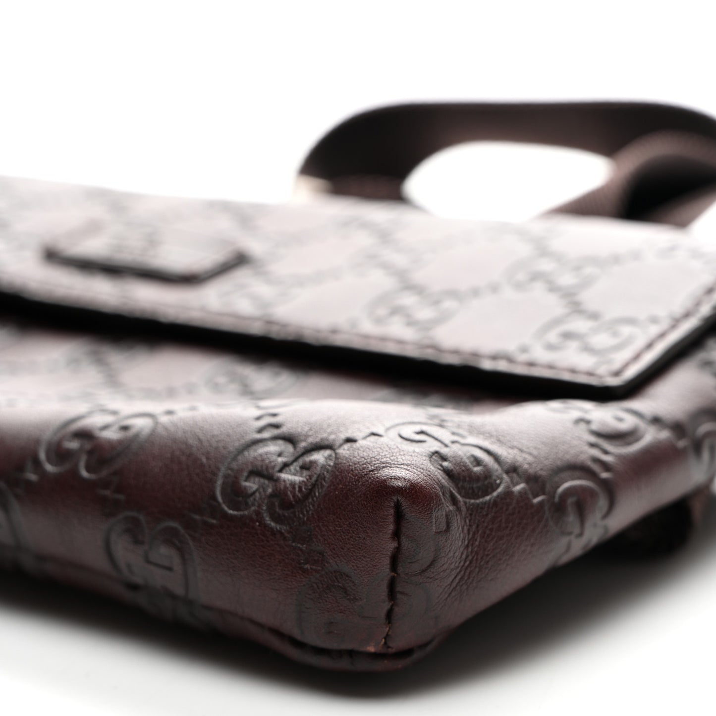 Guccissima Waist Belt Bag Dark Brown