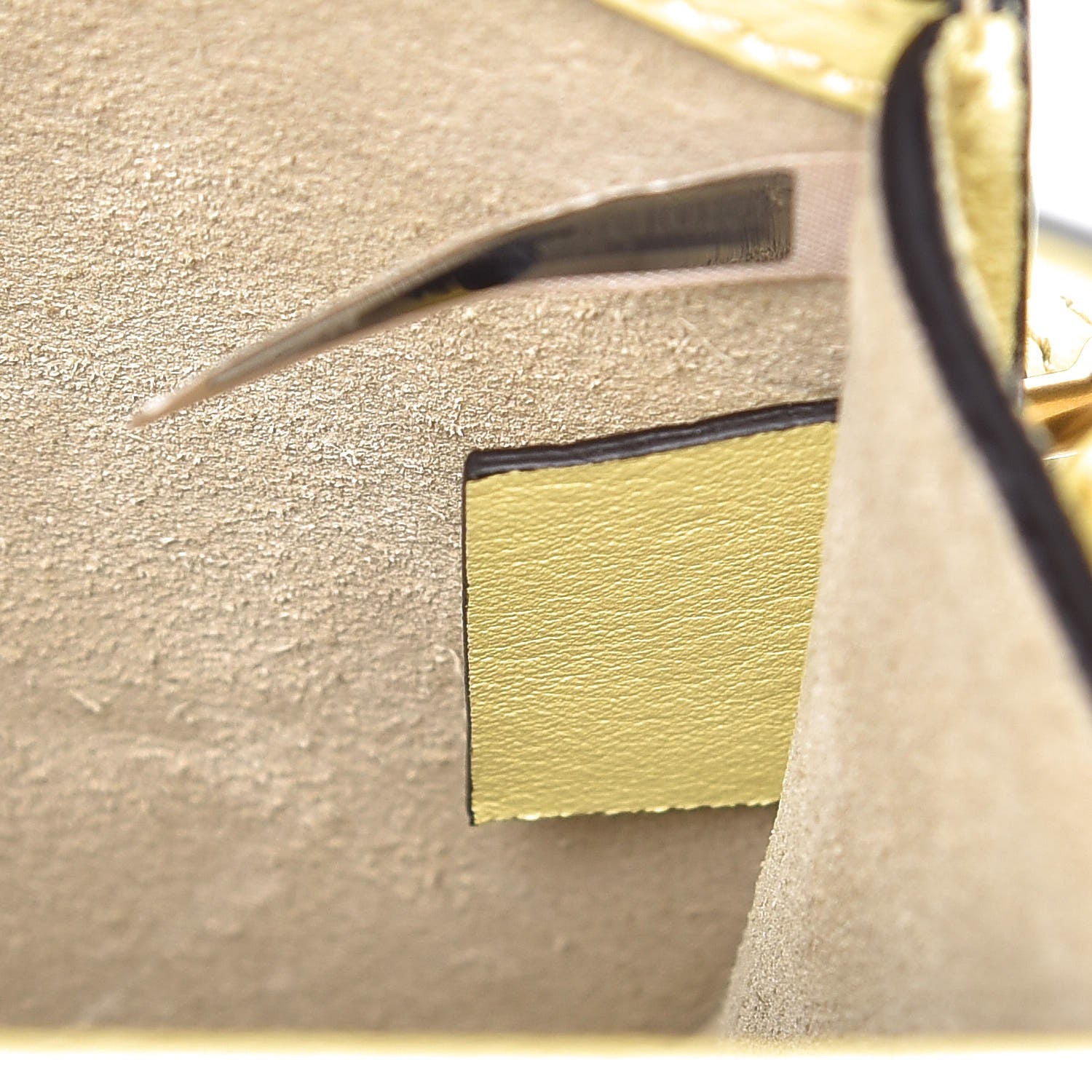 Chloe Calfskin Suede Small Nile Bracelet Bag Lemonade 7 of 7
