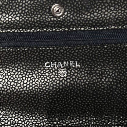 Chanel Caviar Timeless CC Wallet On Chain WOC Black 5 of 11