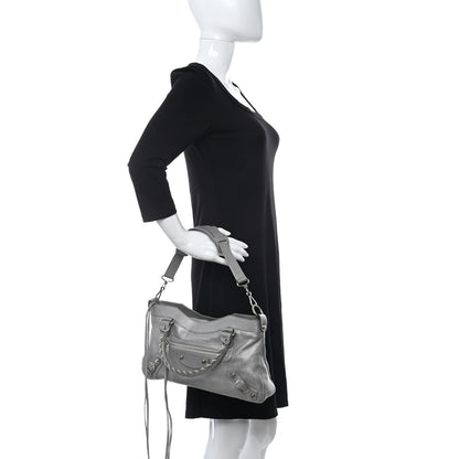 Balenciaga Pearlescent Goatskin Classic Palladium Hardware First Gris Gris Light 3 of 25