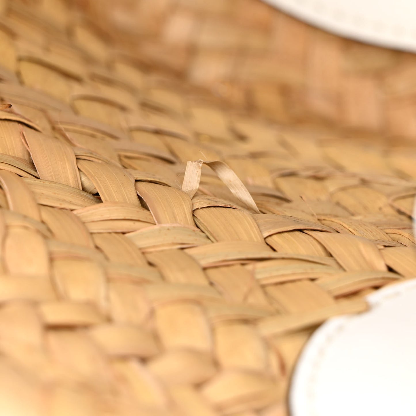 Raffia Silk Basket Bag Multicolor