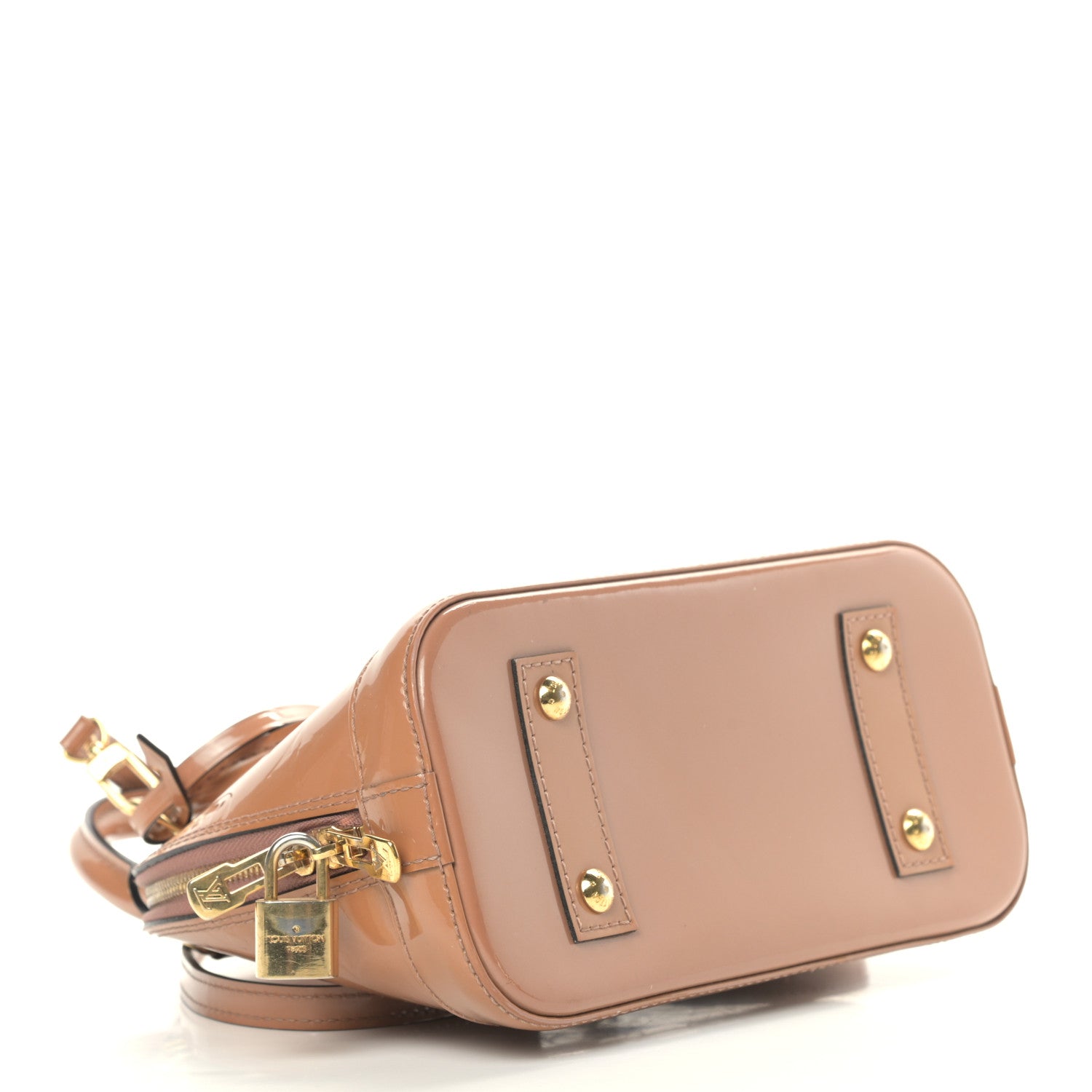 Louis Vuitton Vernis Alma BB Rose Velours 4 of 12