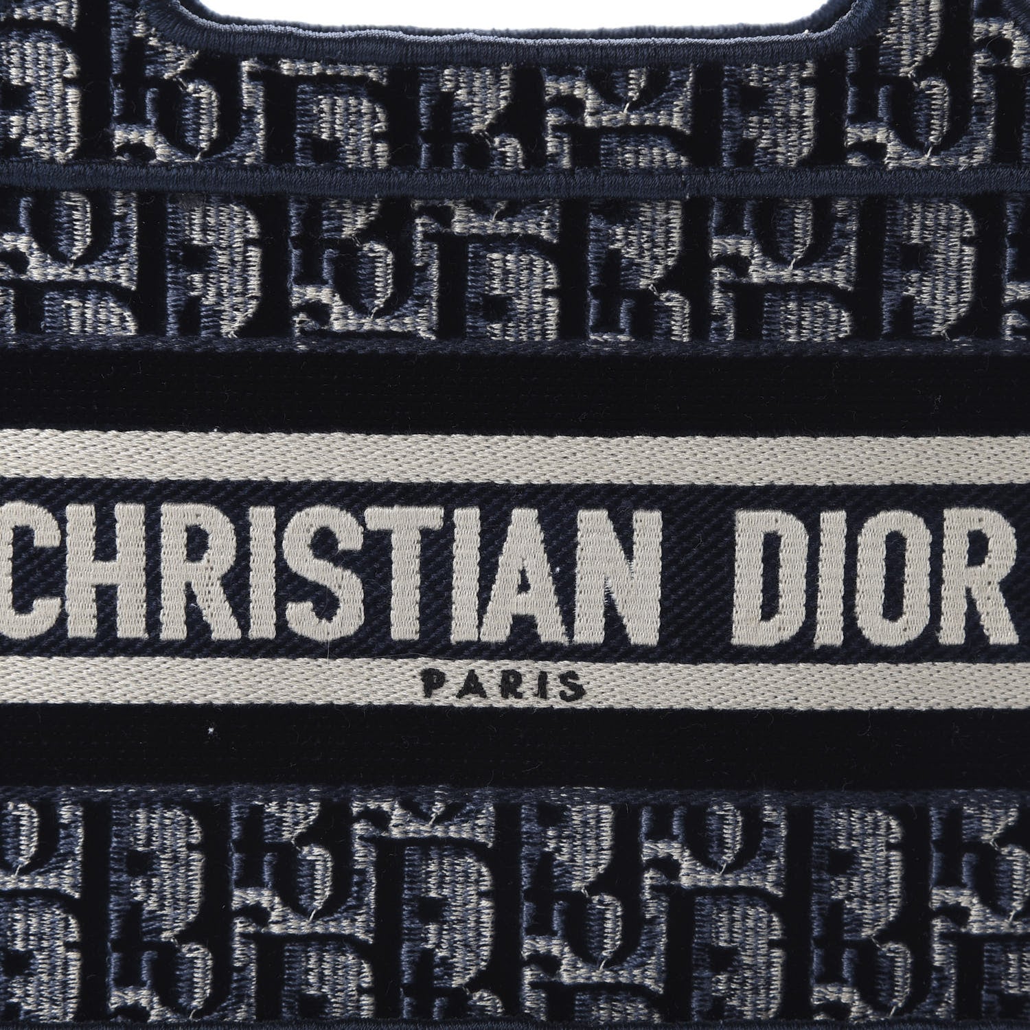 Christian Dior Oblique Mini Book Tote Blue Multicolor 8 of 9
