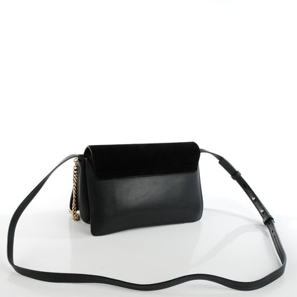 Chloe Suede Calfskin Small Faye Shoulder Bag Black 3 of 7