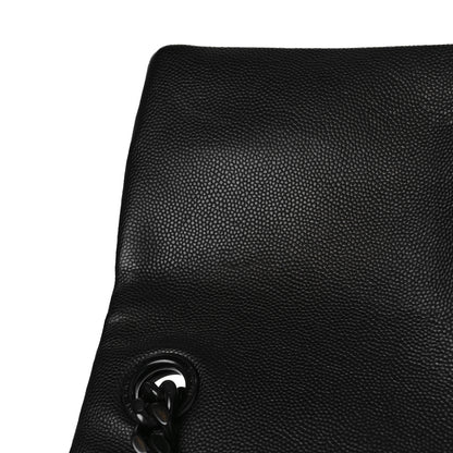 Saint Laurent Grain De Poudre Medium West Hollywood Monogram Fold-Over Black 9 of 9