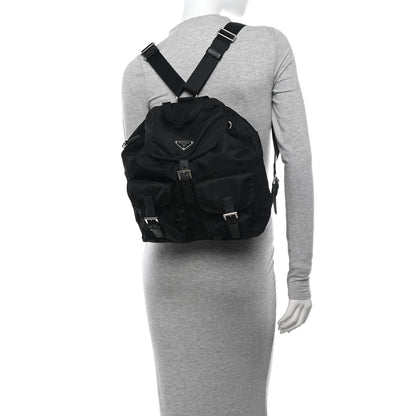 Prada Re-Nylon Tessuto Saffiano Medium Backpack Black 2 of 11