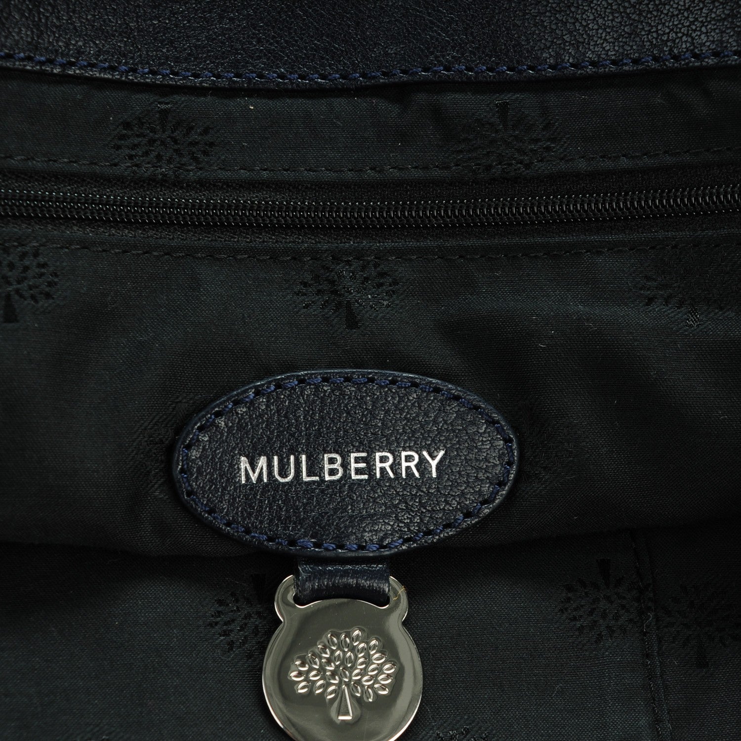 Mulberry Polished Buffalo Medium Alexa Midnight Blue 6 of 9