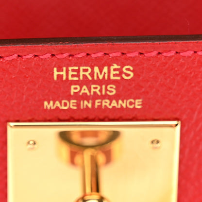 Hermes Epsom Kelly Sellier 28 Rouge Casaque 6 of 10