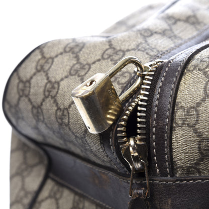 Gucci GG Plus Monogram Large Carry On Duffle Trolley Brown 20 of 24