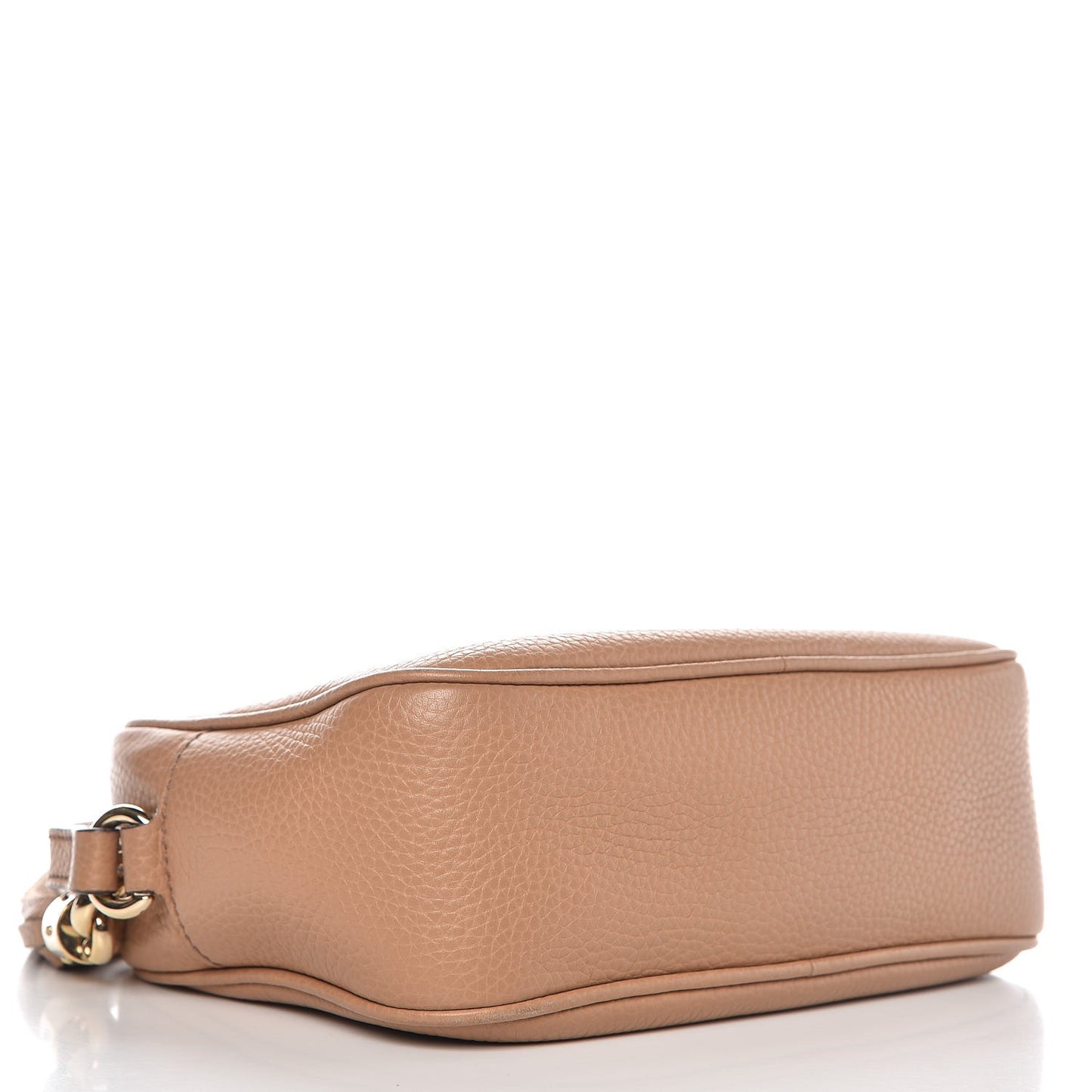Pebbled Calfskin Small Soho Disco Bag Camelia