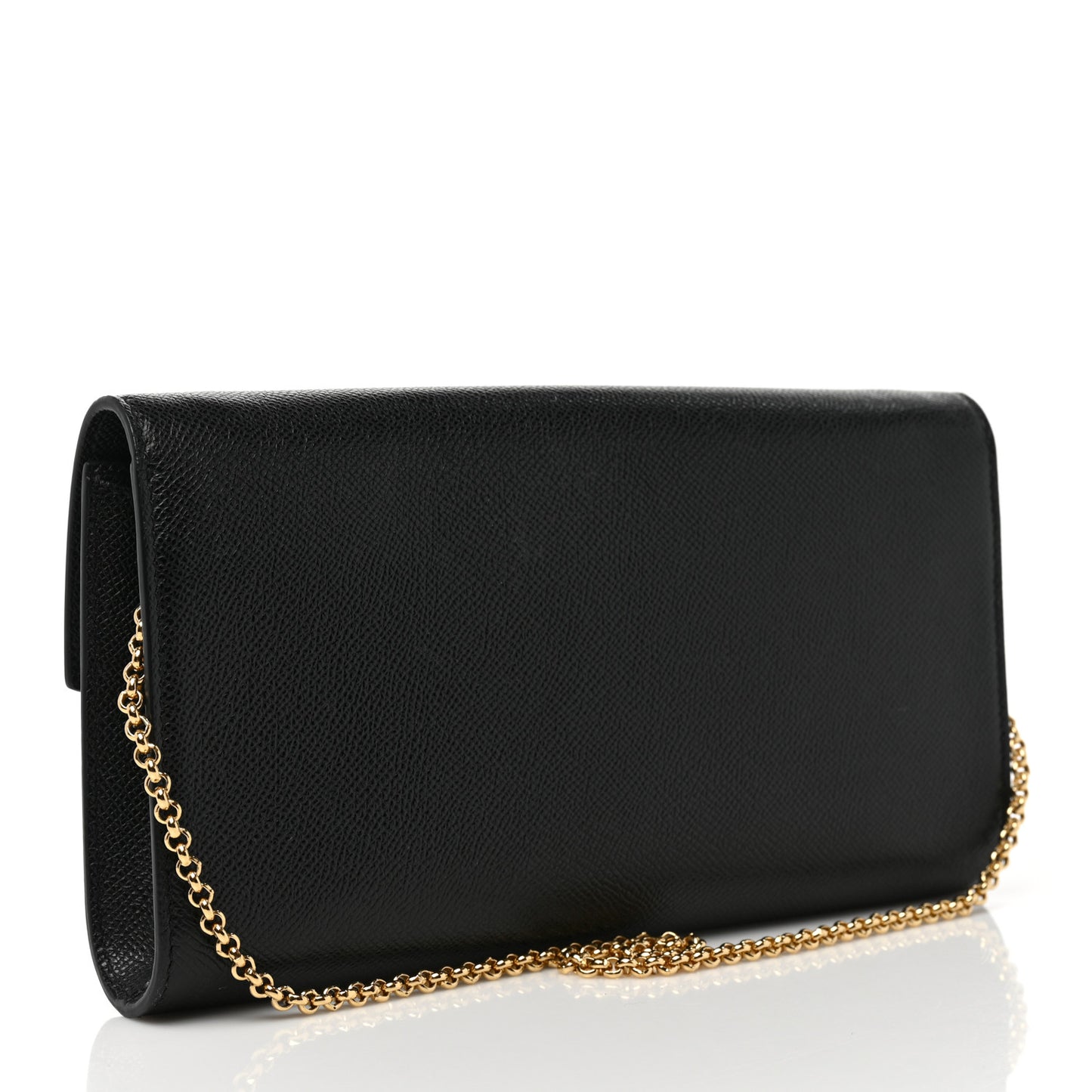 Hammered Calfskin Mini Gancini Icona Bag Black