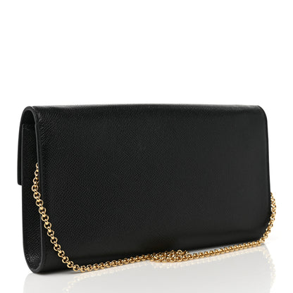 Salvatore Ferragamo Hammered Calfskin Mini Gancini Icona Bag Black 3 of 8