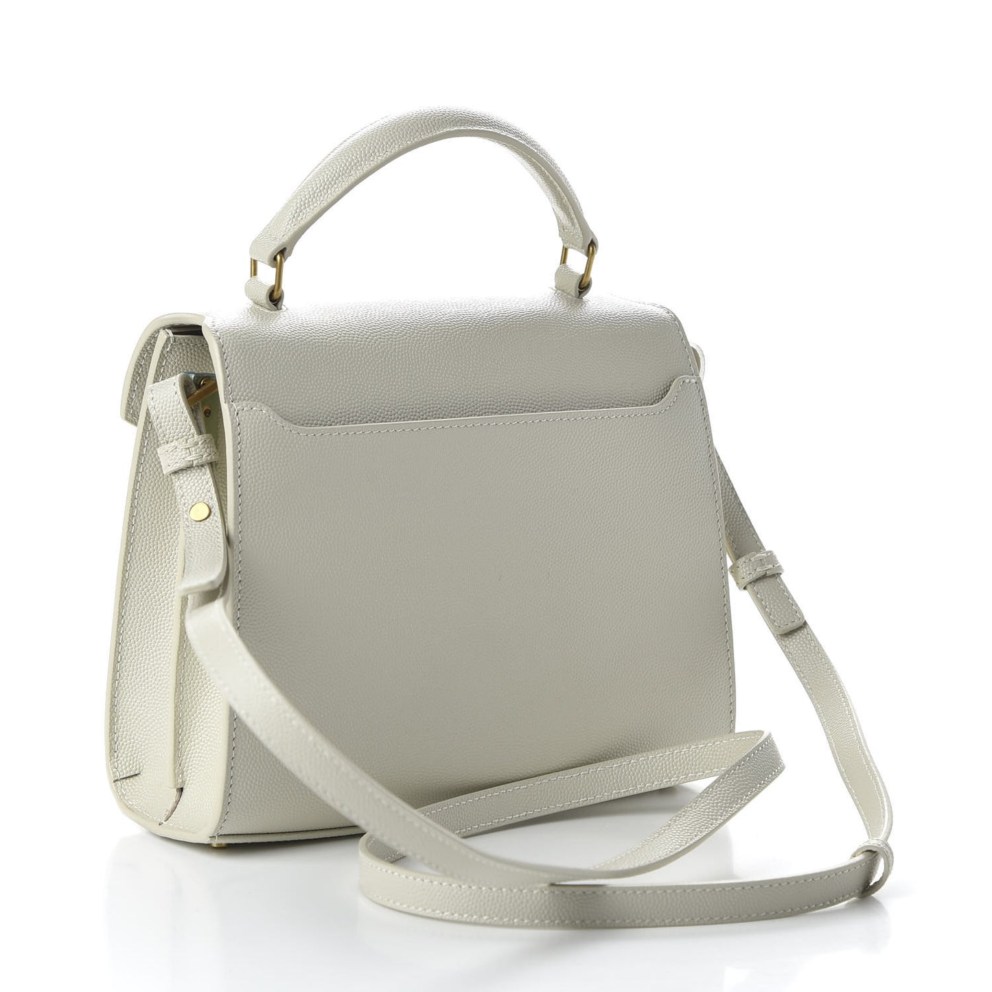 Grain de Poudre Mini Classic Monogram Cassandra Top Handle Crema Soft Rouge Legion